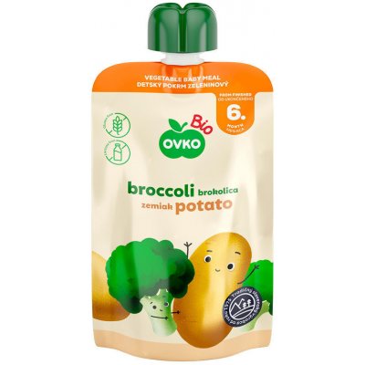 BIO OVKO Příkrm brokolice, brambory - kapsička 90 g BIO OVKO