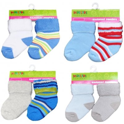 Pidilidi Kojenecké ponožky froté 2 páry Odstíny modré – Zboží Mobilmania