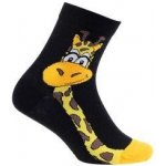 Wola dívčí ponožky ŽIRAFA černo-žluté – Zboží Dáma