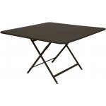 Fermob Caractére 128 x 128 cm kovový skládací stůl Tmavě hnědý – Hledejceny.cz