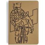 Blok DOTS&LINES - béžové desky se žlutou ořízkou - MAJOR SIMPSON – Zboží Dáma