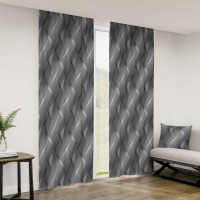 Závěsy dekorační Lenka šedá - více rozměrů - 145x250cm / Ano 411370-123 – Hledejceny.cz