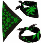 Widmann Šátek s potiskem marihuana