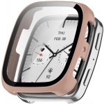 VSECHNONAMOBIL 116130 PC FULL COVER Plastový kryt se sklem pro Amazfit Active 2 (Square) růžový – Sleviste.cz