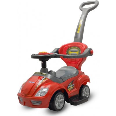 Baby Mix s vodící tyčí 3v1 Mega Car červené – Sleviste.cz