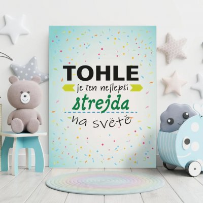 Sablio Dárková cedulka Tohle je ten nejlepší strejda na světě: 30x40 cm – Hledejceny.cz