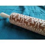 ArtWoodenCorner Dřevěný reliéfní váleček 42 cm – Zimní les – Hledejceny.cz