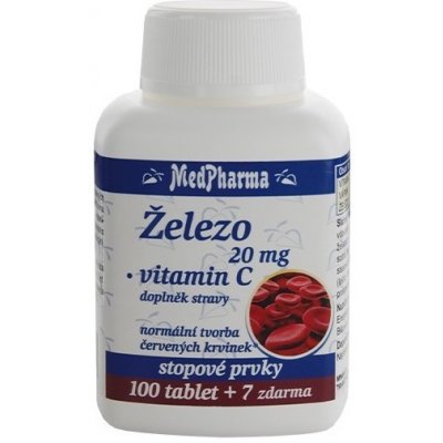 Medpharma Železo 20 mg + vitamin C 107 tablet – Zbozi.Blesk.cz