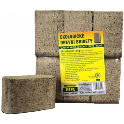 BIOMAC Dřevěné brikety Turbo 10 Kg – Zboží Dáma