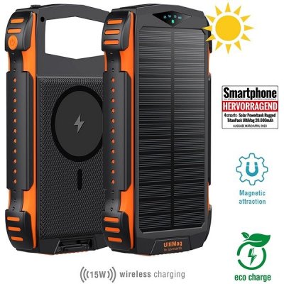 4smarts Solar Rugged 20000mAh black – Zboží Mobilmania