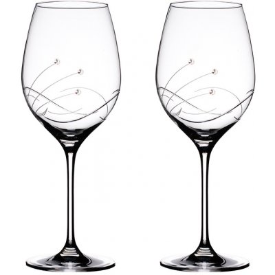 BOHEMIA CRYSTAL Sklenice na bílé víno přátelská souprava Kathe Swarovski 2 x 400 ml – Zbozi.Blesk.cz