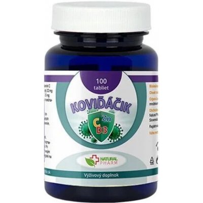 Natural Pharm Koviďáčik Vitamin C Zinek D3 2000 I.U. 100 tablet – Hledejceny.cz