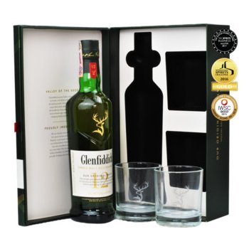 Glenfiddich 12y 40% 0,7 l (dárkové balení 2 sklenice)