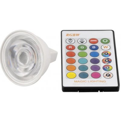 T-LED LED žárovka RGBW GU5.3 MR16 3W 60°, RGB + studená bílá – Hledejceny.cz