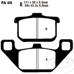 Přední a zadní brzdové destičky polosinterované EBC FA085V pro Kawasaki ZX, ZL, Z, VN-15, VN, GTR, GPZ, EN, EL