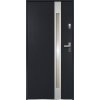 Domovní číslo O.K. Doors Ocelové vchodové dveře TEMIDAS, P55, antracitové/inox, 90 L