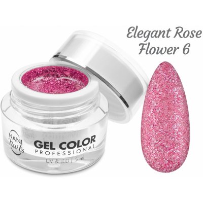 NANI UV/LED gel Glamour Twinkle Elegant Rose Flower 5 ml – Zboží Dáma