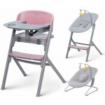 Kinderkraft Set jídelní židlička Livy + Calmee lehátko Aster Pink – Zboží Dáma
