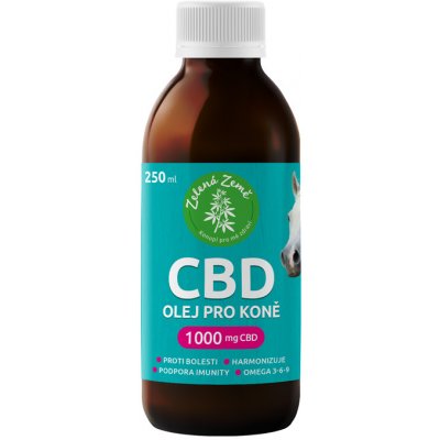 Zelená Země CBD olej pro koně 1000 mg – Zboží Mobilmania