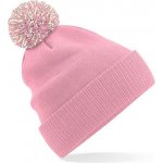 Beechfield Zimní čepice s bambulí B450 Dusky Pink – Hledejceny.cz