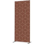 Jansen Display Potištěná látková dělící stěna Deco 85-200 Hexagon rezavý ECO, 870 x 2020 mm – Zboží Živě