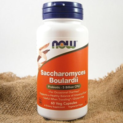 Now Foods Saccharomyces Boulardii 5 miliard CFU x 60 kapslí