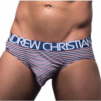 Andrew Christian Limited Edition Almost Naked Cotton Brief BurgundyNavy slipy