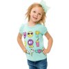 Dětské tričko Winkiki kids Wear dívčí tričko Symboly mátová