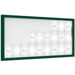 PROCITY Venkovní vitrína model 1000, 27 x A4, plexi, zelená | Zboží Auto