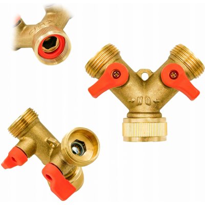 BRADAS rozdvojka s ventily 3/4" BR-2234 Ms – HobbyKompas.cz