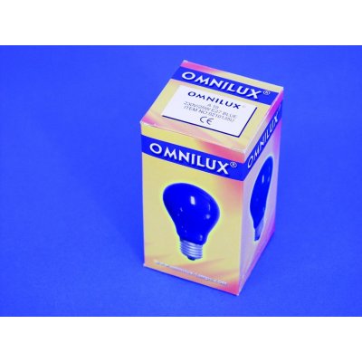Omnilux 230V 25W E27 A19 modrá – Zboží Živě