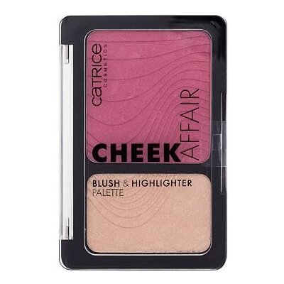 Catrice Cheek Affair Blush & Highlighter Palette paletka s tvářenkou a rozjasňovačem pro ženy 010 Love At First Swipe 10 g – Zboží Mobilmania