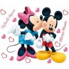 DECOFUN Maxi nálepka na zeď Mickey a Minnie love rozměry 65 x 85 cm