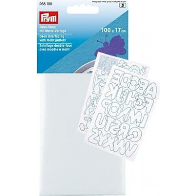 Zažehlovací vlizelín oboustranný + šablony (100x17cm) - PRYM – Zbozi.Blesk.cz