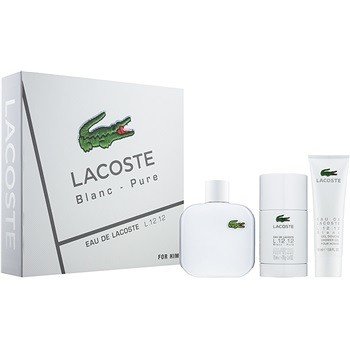 Lacoste Eau De Lacoste L.12.12 Blanc EDT 100 ml + deostick 75 ml + sprchový gel 50 ml dárková sada