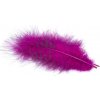 Výroba nástrahy Hends Peří Grizzly Marabou Violet Black Barred