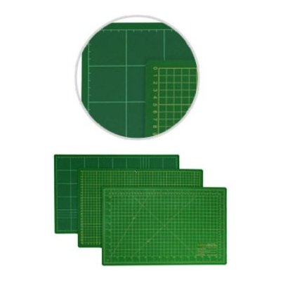 Donwei Řezací podložka na látky, patchwork DONWEI DW-12123, samosvorná, zelená, 45x30cm, vel. XS , tloušťka 3mm – Zbozi.Blesk.cz
