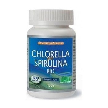 Nástroje Zdraví Chlorella plus Spirulina Bio 100 g 400 tablet