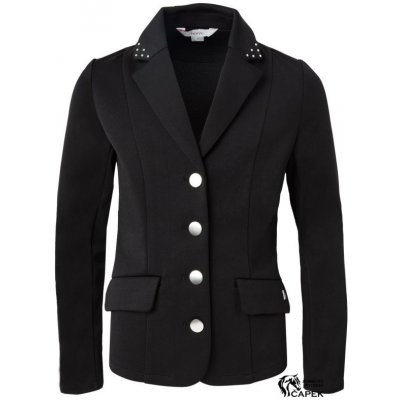 Horze Dětské jezdecké sako QUEENY Černá – Zboží Dáma