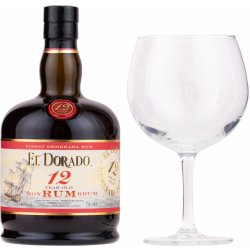 El Dorado 12y 40% 0,7 l (dárkové balení 1 sklenice)