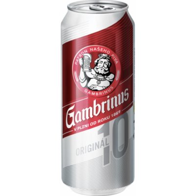 Gambrinus 10° 0,5 l (plech) – Hledejceny.cz