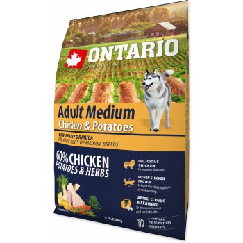 Ontario Adult Medium Chicken & Potatoes 12 kg