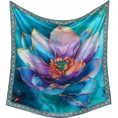 Hedvábný šátek Divoký leknín – Zboží Dáma