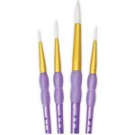 Sada kulatých syntetických štětců Royal & Langnickel 4 kusy – Zboží Mobilmania