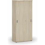 Primo Skříň se zasouvacími dveřmi WOOD, 1781 x 800 x 420 mm, dub přírodní – Zboží Dáma