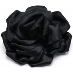 Velký černý látkový květ – Zboží Dáma