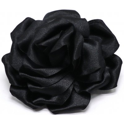Velký černý látkový květ – Zboží Dáma