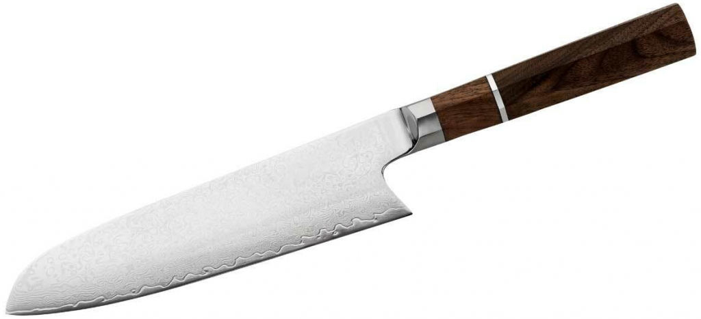 Herbertz Kochmesser Santoku Damast kuchyňský nůž dřevo 18 cm