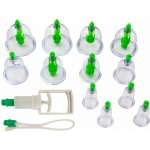 ISO TRADE Cupping Glasses Set Vacuum Massage Cupping Pump New Acupuncture Magnetic 277 – Zboží Dáma
