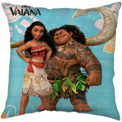 Jerry Fabrics polštář Odvážná Vaiana a Maui Polyester 40x40 – Zboží Dáma